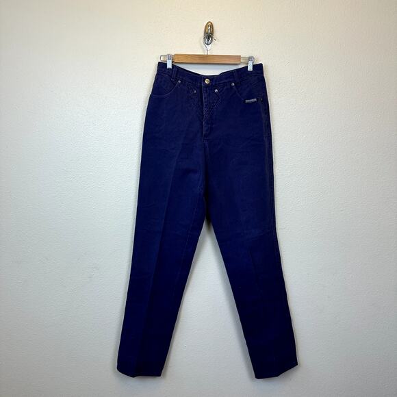 Vintage Women’s RoughRider Circle T Western Style Purple Denim Jeans Size 13/14 - Picture 1 of 6